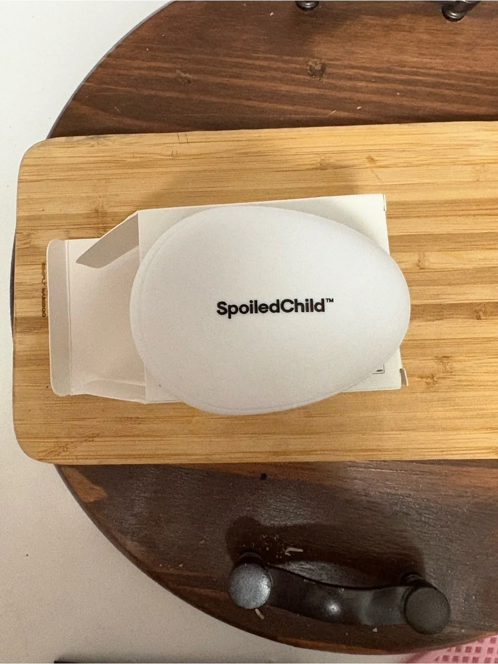 SpoiledChild White Pocket Styling Brush - Kids Hair Accessory